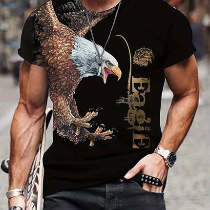 Men's Eagle Print Fashion Print T-shirt