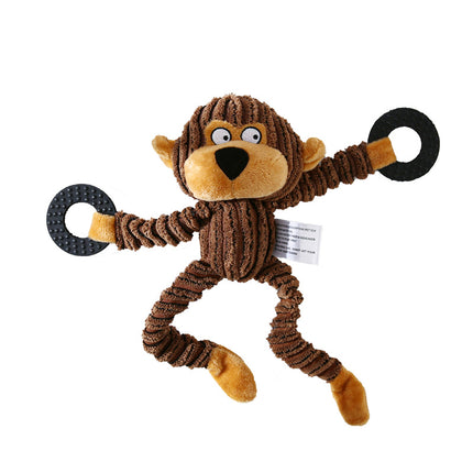 Plush Donkey Dog Toy – Squeaky Chew Toy for Puppies & Dogs