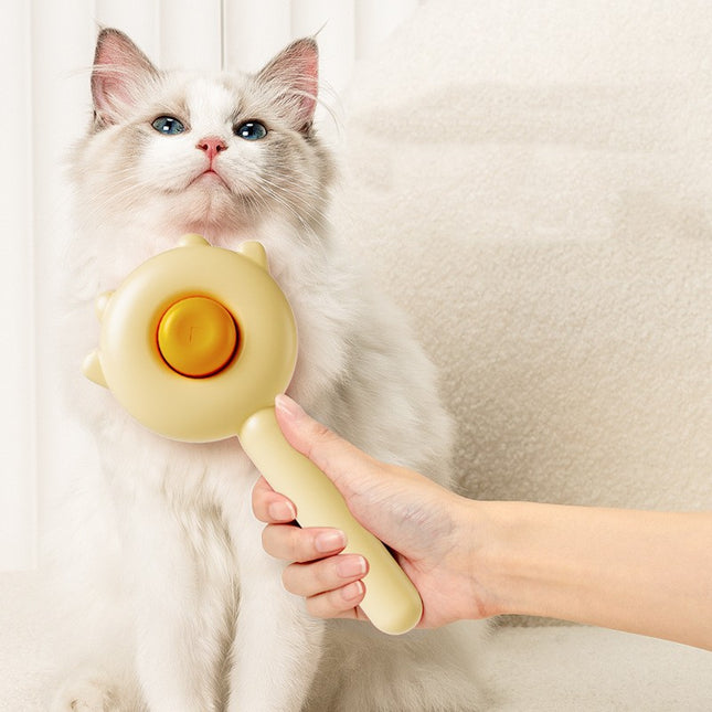 Pet grooming massage brush
