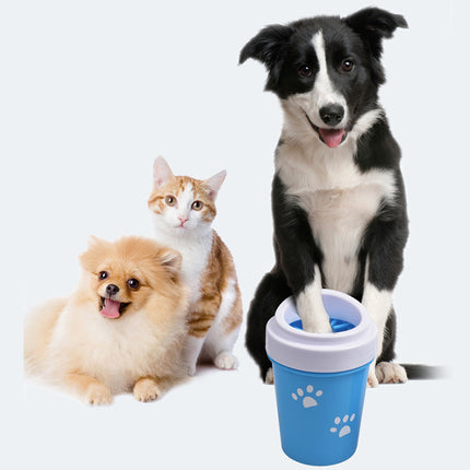 Pet paw cleaner for muddy paws