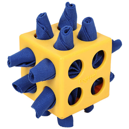Dog teething cube toy