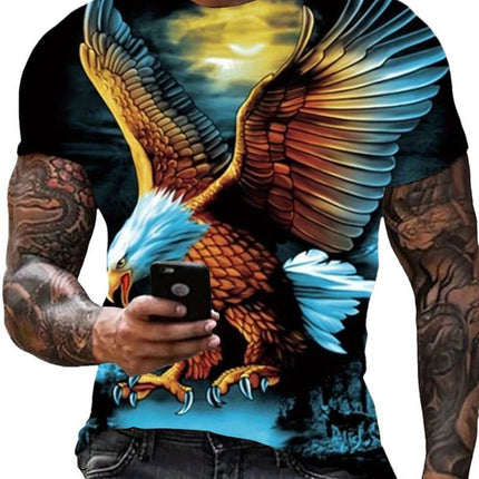Men's Eagle Print Fashion Print T-shirt
