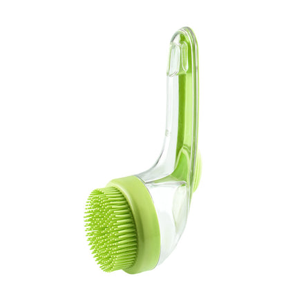Pet Bath Brush with Shampoo Dispenser – Soft Silicone Grooming Comb for Dogs & Cats