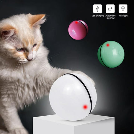 LED interactive rolling cat toy ball