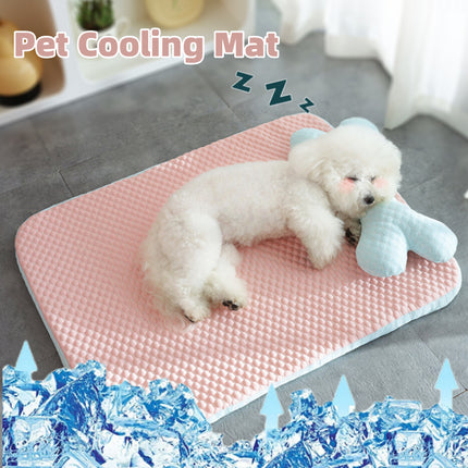 Breathable pet cooling mat for dogs
