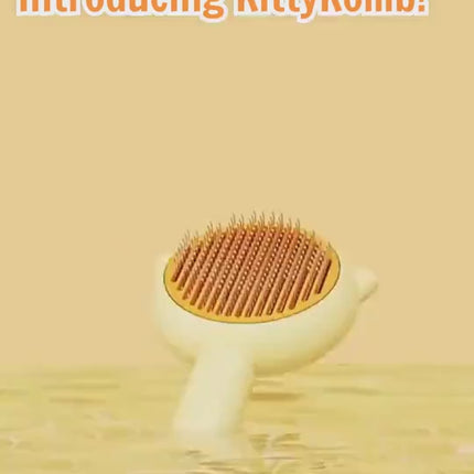 Massage grooming brush for pets